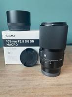 Sigma 105mm f / 2.8 DG DN Macro Art Sony E-mount, Audio, Tv en Foto, Foto | Lenzen en Objectieven, Ophalen, Zo goed als nieuw