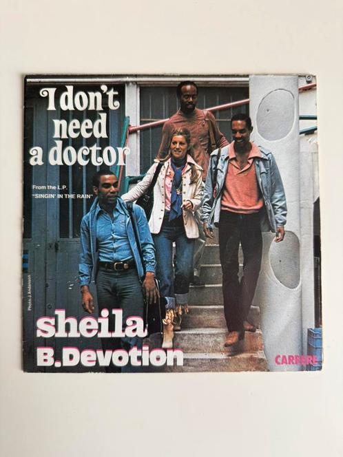 Sheila B. Devotion I Don’t Need A Doctor Vinyl Maxi 45 Tours, Cd's en Dvd's, Vinyl | Pop, Gebruikt, 1960 tot 1980, 10 inch, Ophalen of Verzenden