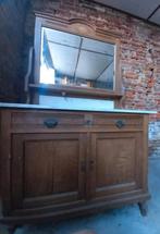Antieke commode /wastafel/ kaptafel met marmer, Ophalen, Met deur(en)