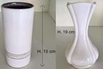 vaasjes wit - 2 stuks voor samen 1,00 - lees info aub, Ophalen, Wit
