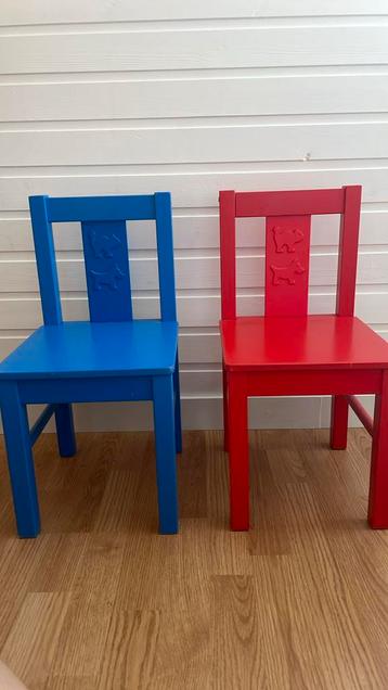 Ikea Kritter - 2 houten kinderstoelen vraagprijs €6 beschikbaar voor biedingen