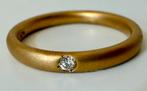 Nieuwe Pomellato 18 karaat gouden (trouw) ring met diamant!, Neuf, Enlèvement ou Envoi, Plus petit que 17, Or