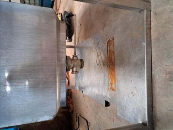 volledig inox/rvs wasbak/wastafel, Enlèvement, Utilisé