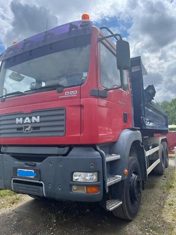 MAN TGA TE KOOP, Autos, Rouge, Achat, 3 places, Boîte manuelle