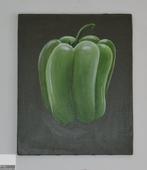 Botanisch schilderij paprika, gesigneerd (model 1), Antiek en Kunst, Ophalen of Verzenden