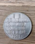 Pièce 250 francs albert 2 50 ans du Benelux, Enlèvement ou Envoi, Argent, Monnaie en vrac, Argent