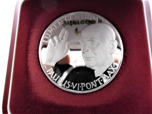 Médaille 1975 Pape Paul VI argent 925‰ anno santo, Timbres & Monnaies, Pièces & Médailles, Argent, Envoi