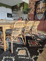 8 rotan stoelen, Huis en Inrichting, Stoelen, Ophalen, Bruin, Bohemien, Ibiza, Riet of Rotan