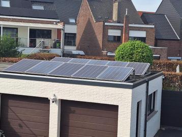 10 zonnepanelen + omvormer + toebehoren, Doe-het-zelf en Bouw, Zonnepanelen en Toebehoren, Ophalen, Gebruikt, Paneel