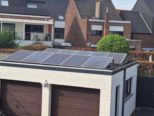 10 zonnepanelen + omvormer + toebehoren, Doe-het-zelf en Bouw, Zonnepanelen en Toebehoren, Gebruikt, Paneel, Ophalen