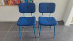 2 Stevige horeca stoelen, Ophalen, Gebruikt, Twee, Blauw