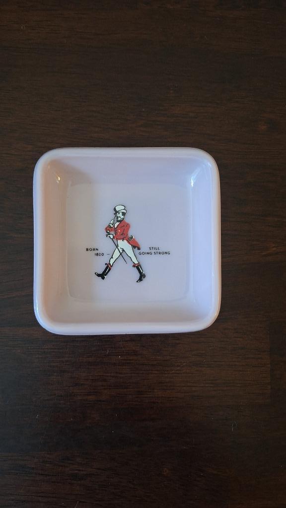 Johnnie Walker schaal asbak opaline whisky vintage, Antiek en Kunst, Curiosa en Brocante, Ophalen of Verzenden