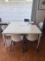 Vierkante tafel met 6 stoelen!, Huis en Inrichting, Tafels | Eettafels, Ophalen, Gebruikt, Vierkant, Vijf personen of meer