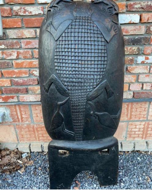 KLEINE PRIJS 149 EURO! Oude Afrikaanse Senoufo stoel, Antiek en Kunst, Kunst | Beelden en Houtsnijwerken, Ophalen