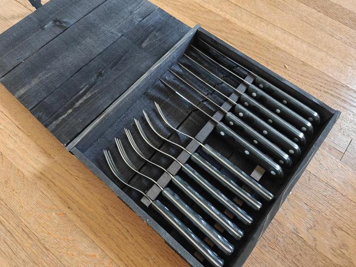 bestek steakset old farmer black van Gense, Huis en Inrichting, Keuken | Bestek, Nieuw, Bestekset, Hout, Ophalen of Verzenden
