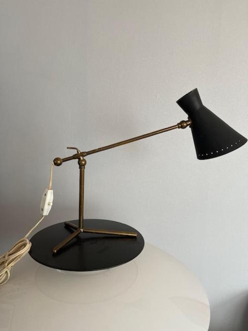 lampe de bureau Stilnovo 50s télescopique ajustable cone, Antiek en Kunst, Curiosa en Brocante, Verzenden