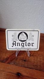 Brouwerij antiek bier Anglor speelkaart, Verzamelen, Biermerken, Overige merken, Reclamebord, Plaat of Schild, Zo goed als nieuw