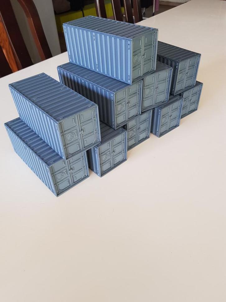 wargaming tabletop terrain, 10 containers, Hobby en Vrije tijd, Wargaming, Nieuw, Warhammer, Accessoires, Ophalen of Verzenden