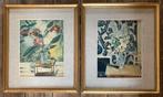 2 x prent stilleven Maurice Utrillo, Gebruikt, Ophalen of Verzenden
