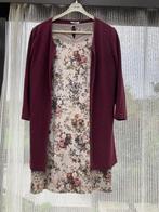 kleedje met bloemenmotief en paarse golf, Ophalen, Gedragen, Maat 38/40 (M), Paars