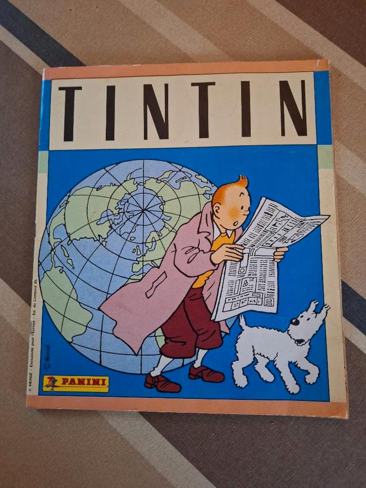 Panini album Kuifje compleet, Collections, Autocollants, Utilisé, Enlèvement