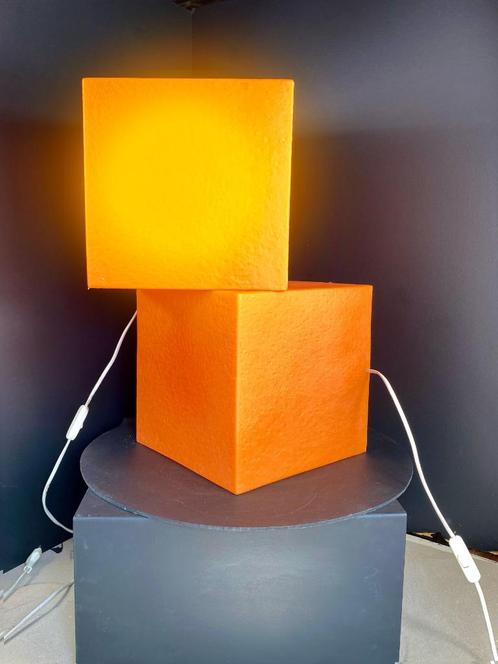 Vintage Heico kubuslamp jaren 80, sfeerlamp baby/kinderkamer, Huis en Inrichting, Lampen | Losse lampen, Gebruikt, Spaarlamp, Minder dan 30 watt