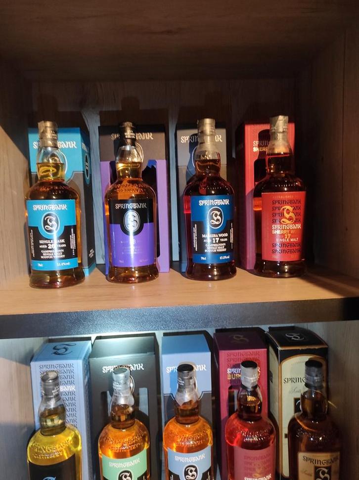 Mooie collectie springbank en co., Verzamelen, Wijnen, Ophalen of Verzenden