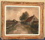 Schilderij olie op doek - Gesigneerd, Enlèvement ou Envoi