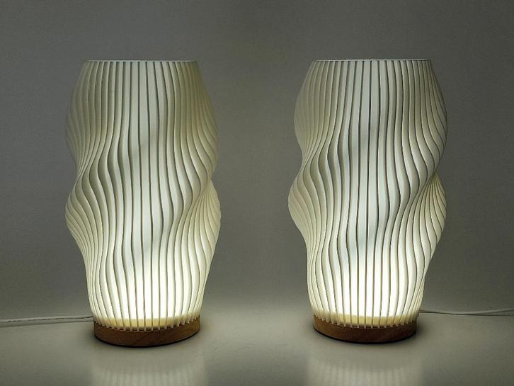 Set de lampes de table LED « Swirl », Collections, Rétro, Maison et Meubles, Enlèvement ou Envoi