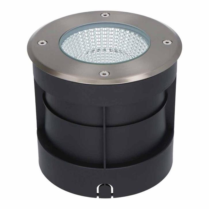 Lucie LED Grondspot RVS - Rond - 12 Watt - 3000K - 1000lm, Huis en Inrichting, Lampen | Overige, Nieuw, Ophalen