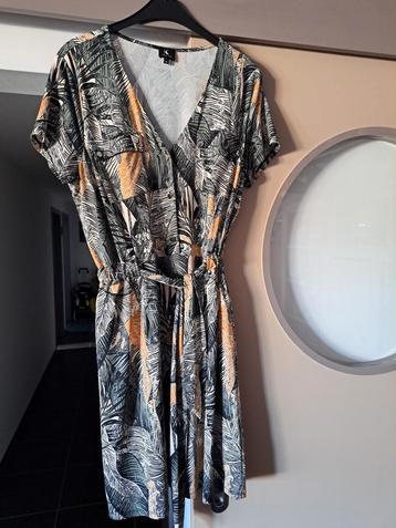 K-Design, jurk met palmdesign,  XL beschikbaar voor biedingen