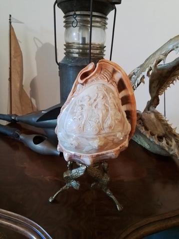 PRACHTIGE ANTIEKE HANDGESNEDEN CAMEE SCHELP  - ITALIË - 1930 beschikbaar voor biedingen