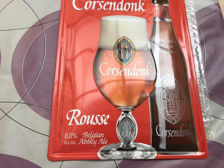 Panneau Corsendonk Rousse avec porte-clés/extracteur, Collections, Marques & Objets publicitaires, Neuf, Panneau publicitaire