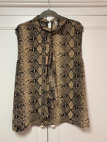 Soyaconcept - doorzichtige blouse met slangenprint - xxl