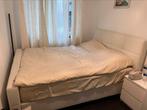 Lit + matelas, Maison & Meubles, Chambre à coucher | Lits, Tissu, 210 cm, Comme neuf, Enlèvement