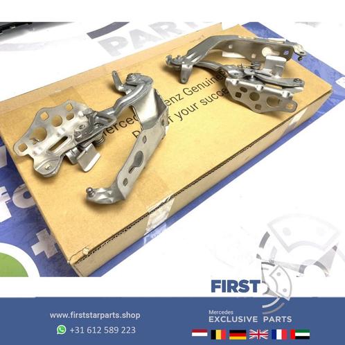 W205 C KLASSE MOTORKAP SCHARNIEREN SET LINKS RECHTS 2014-202, Auto-onderdelen, Carrosserie, Mercedes-Benz, Gebruikt, Ophalen of Verzenden