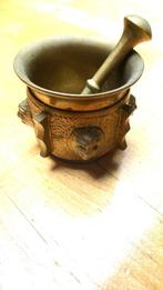 Magnifique ancien mortier en bronze, Ophalen of Verzenden, Brons