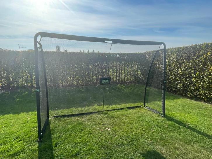 Voetbaldoel "Exit" zwart: 3mx2m, Sport en Fitness, Voetbal, Gebruikt, Overige typen, Ophalen