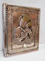 Icône de Marie et de l'Enfant en métal argenté, Enlèvement ou Envoi, Comme neuf, Autres types, Christianisme | Catholique