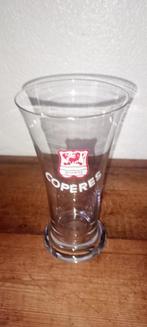 Brasserie bier antieke glazen fluit Copères, Verzamelen, Biermerken, Ophalen of Verzenden, Gebruikt, Glas of Glazen, Overige merken
