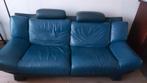 Lederen salon, Ophalen, Gebruikt, Driepersoons, Leer