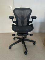 Herman miller aeron remastered maat A, Huis en Inrichting, Zwart, Ophalen of Verzenden, Zo goed als nieuw, Bureaustoel