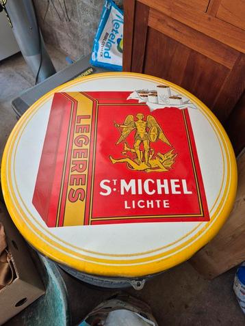 Panneau publicitaire en émail St Michel, Enlèvement, Utilisé