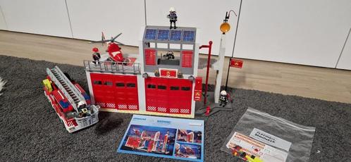 Playmobil brandweerkazerne incl. brandweerwagen - Nieuwstaat, Kinderen en Baby's, Speelgoed | Playmobil, Zo goed als nieuw, Complete set