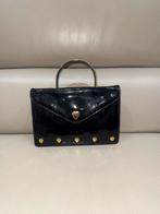 Vintage leren handtas, Ophalen of Verzenden, Gebruikt, Zwart, Handtas