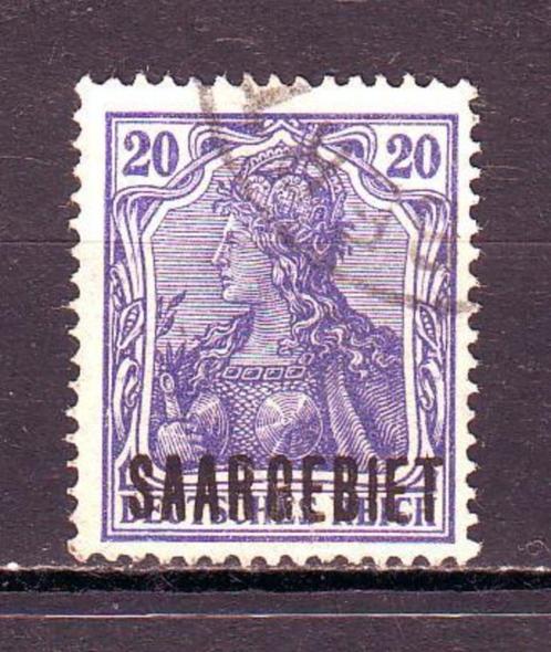 Postzegels Duitsland : Saargebied ts. 35 en 189, Timbres & Monnaies, Timbres | Europe | Allemagne, Affranchi, Empire allemand