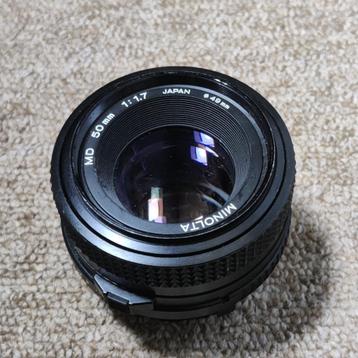 Minolta MD 50mm f1.7 lens