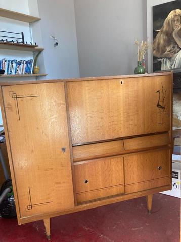 Retro bar kast - vintage, 25 à 50 cm, 100 à 150 cm, Enlèvement, Utilisé
