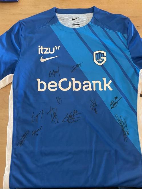 Gesigneerd truitje KRC Genk bieden vanaf 125€, Sport en Fitness, Voetbal, Nieuw, Shirt, Maat L, Ophalen of Verzenden