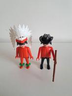 Playmobil cowboy en indiaan popjes, Ophalen